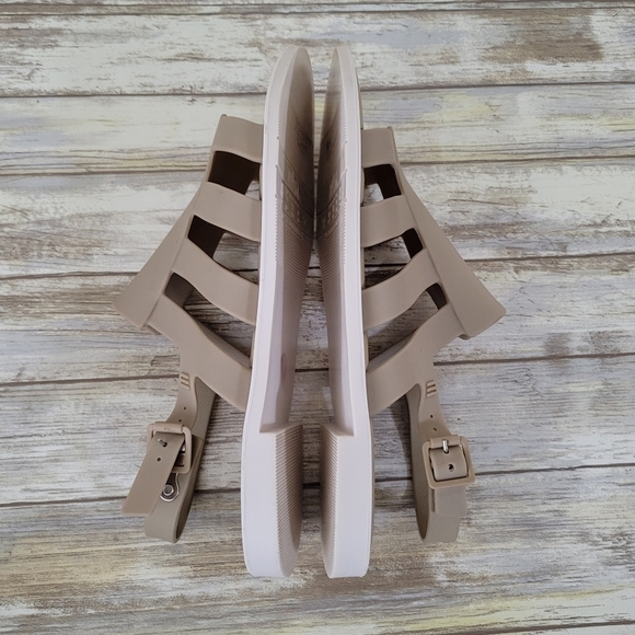 Melissa Boemia Strappy Water Resistant Slingback Sandals Women's Size 9 Taupe - Picture 5 of 10